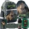 KOMPLET 5ele TYRANOZAUR PLECAK SZKOLNY DINOZAURY